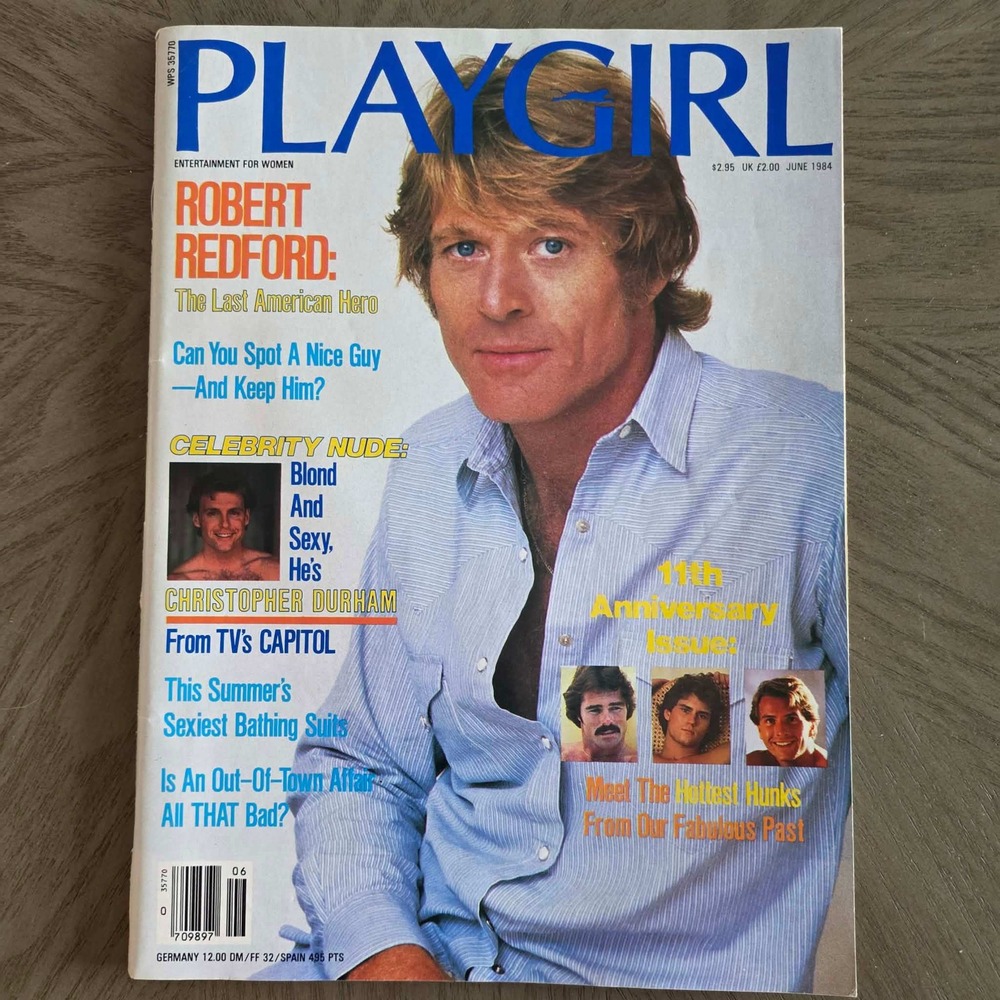 Playgirl Magazine June 1984 Robert Redford 11th Anniversary Christopher Durham